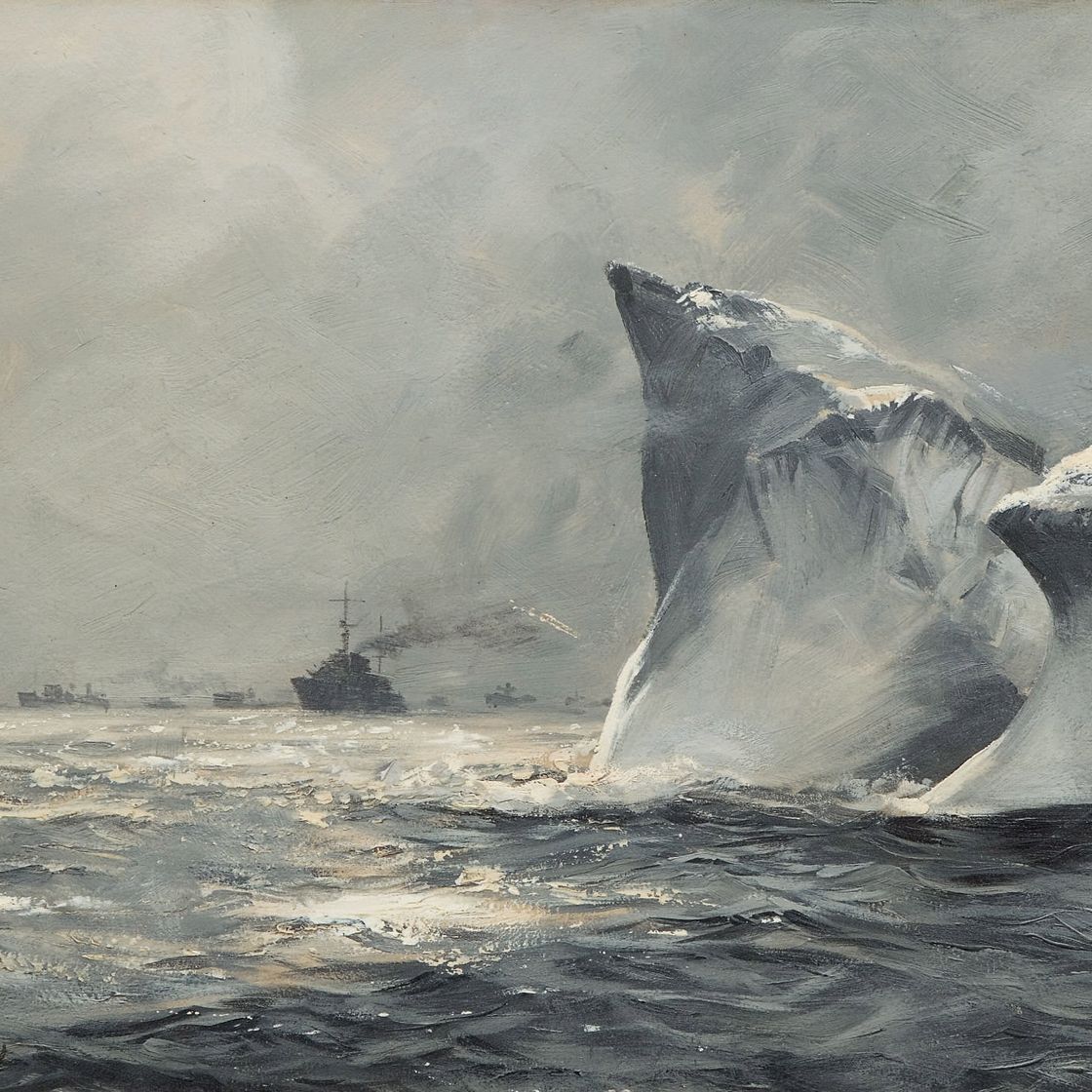 Montague Dawson — Айсберг в опасности в Северной Атлантике