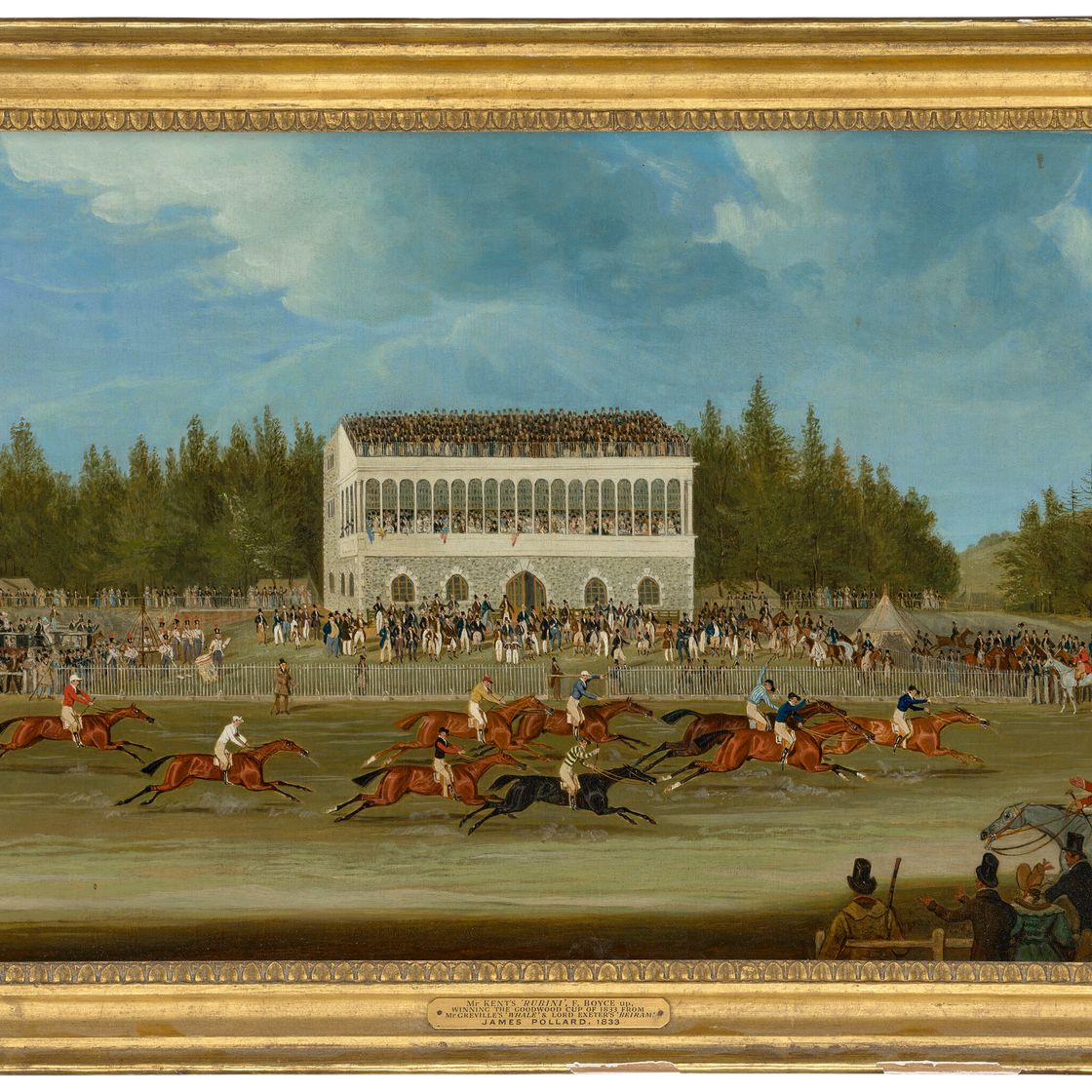 Mr. — Финиш Кубка Гудвуда, 1833 год, с "Рубини" мистера Кента, Ф. Бойс выиграл; и финиш "Дерби Стэйкс", 1833 год, с "Опасным" мистера Айзека Сэдлера, Дж., изображение 3