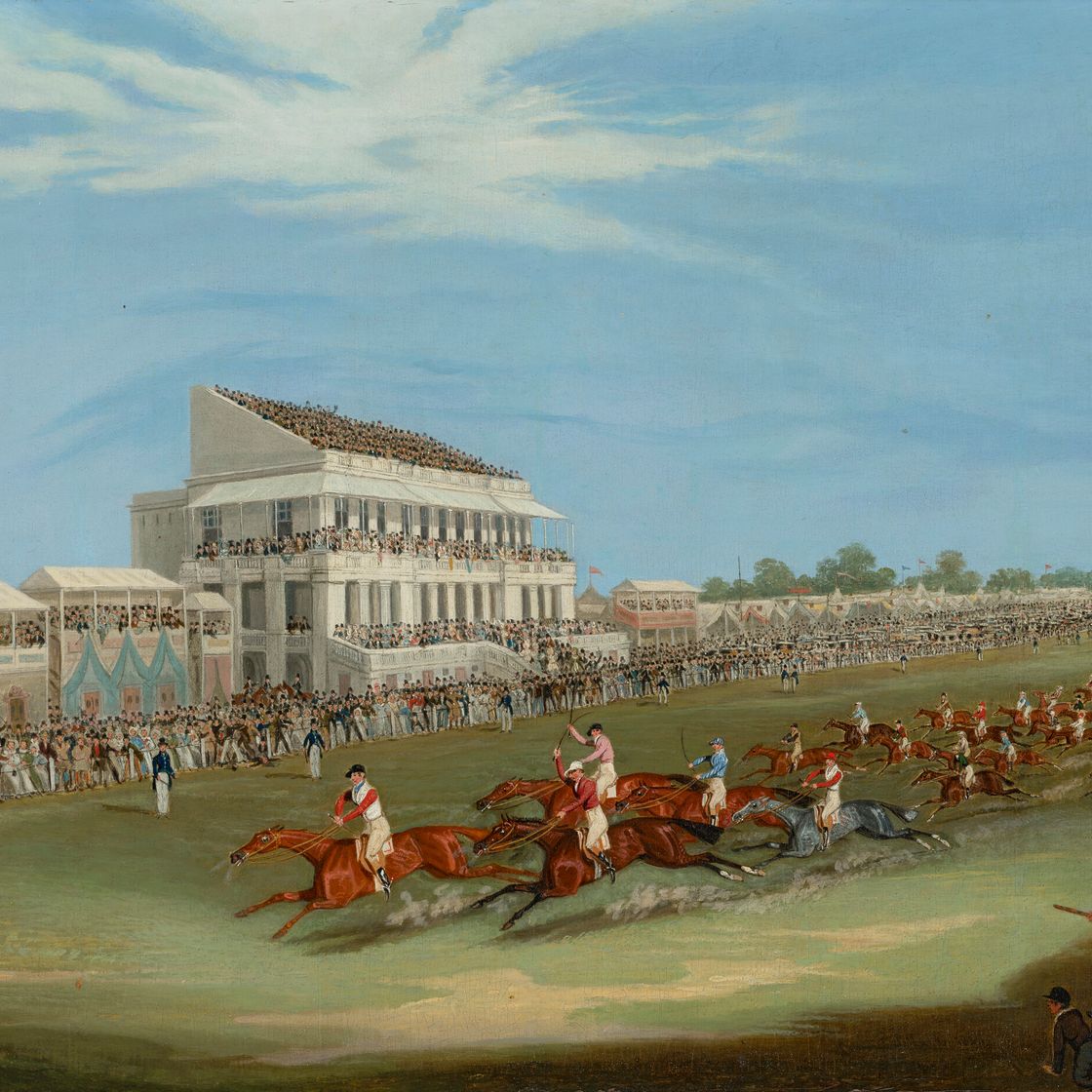 Mr. — Финиш Кубка Гудвуда, 1833 год, с "Рубини" мистера Кента, Ф. Бойс выиграл; и финиш "Дерби Стэйкс", 1833 год, с "Опасным" мистера Айзека Сэдлера, Дж., изображение 5
