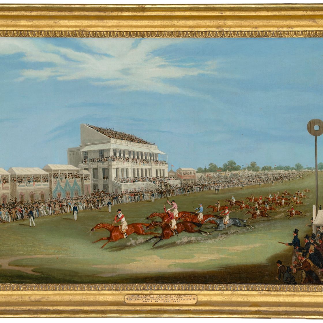 Mr. — Финиш Кубка Гудвуда, 1833 год, с "Рубини" мистера Кента, Ф. Бойс выиграл; и финиш "Дерби Стэйкс", 1833 год, с "Опасным" мистера Айзека Сэдлера, Дж., изображение 6