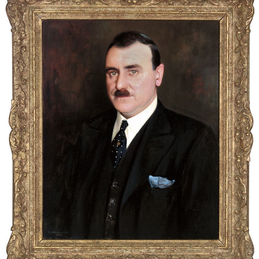 Mr. — Портрет мистера Л. Г. Крида, во весь рост, в темном костюме