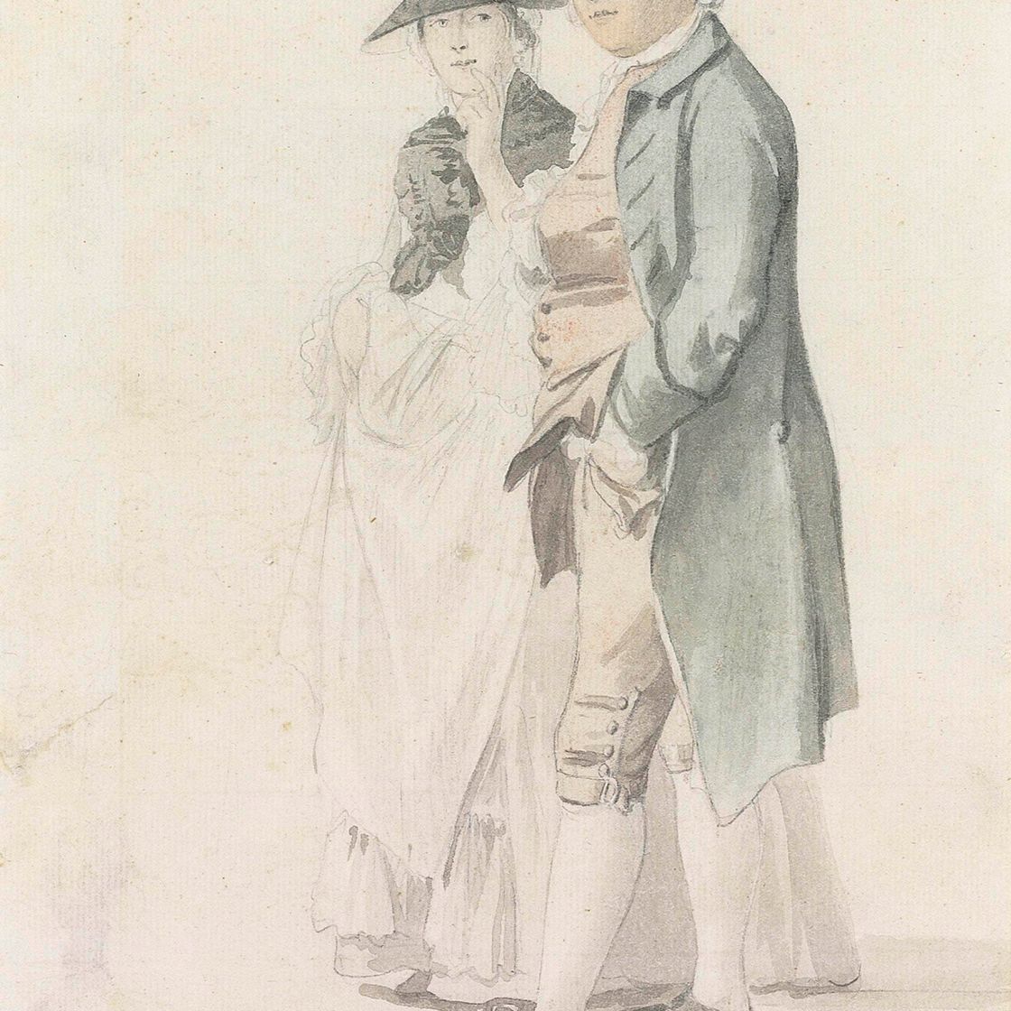 Mr. — Портретный этюд Джорджа Александра Стивенса (1710-1780) и миссис Пол Сэндби (1736-1797)