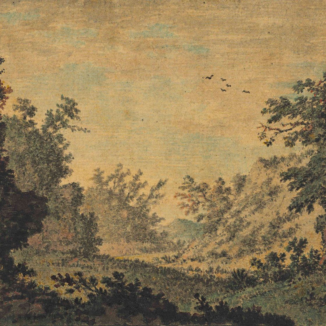 Mr. — Альбом рисунков, составленный Уильямом Мейсоном (1725-1797), включающий шестнадцать листов кисти преподобного Уильяма Гилпина, один - Александра Козенса и две вырезки из бумаги миссис Сиддонс, в переплете из сафьяновой кожи, украшенном позолотой., изображение 2