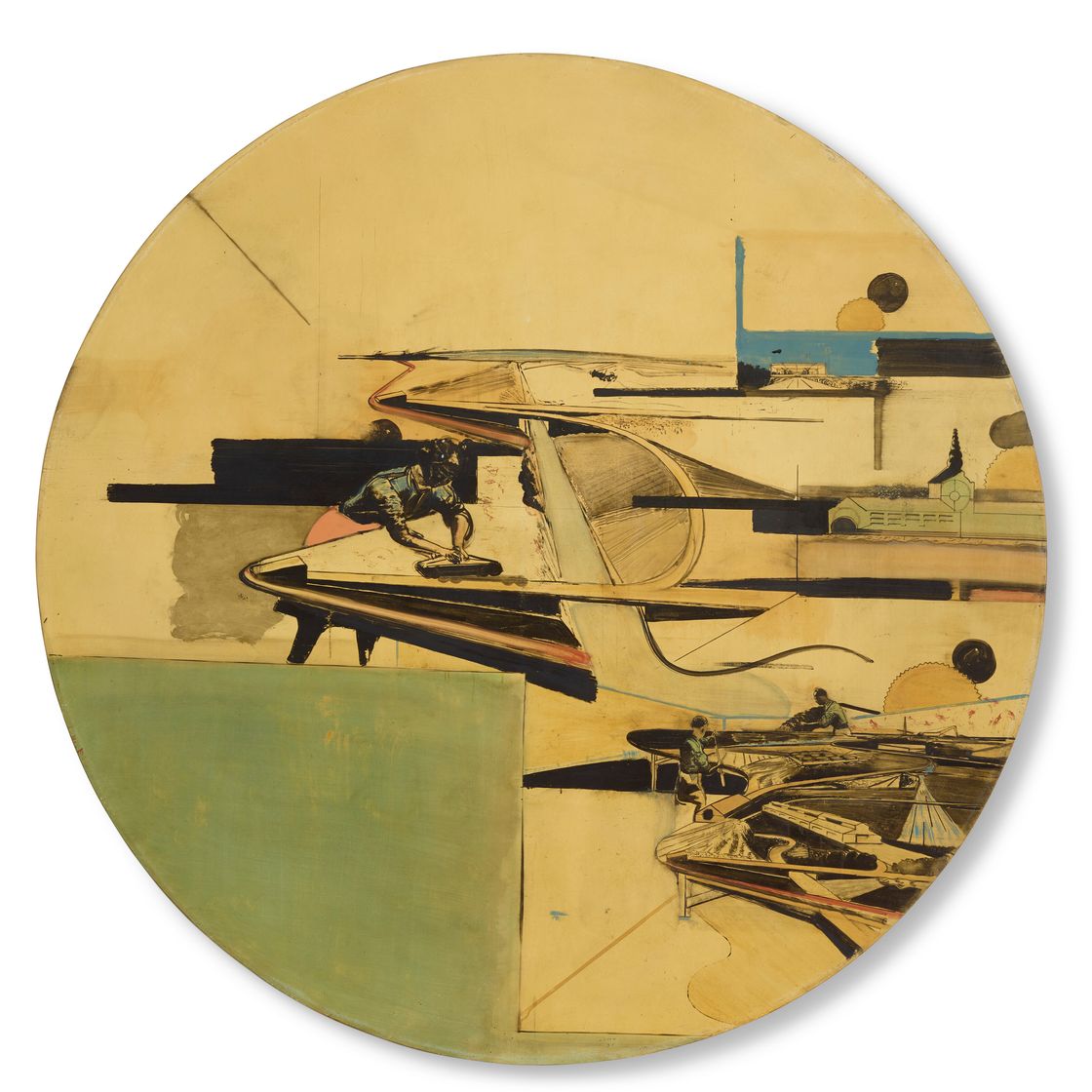 Neo Rauch — Die Bahn (железная дорога), изображение 1