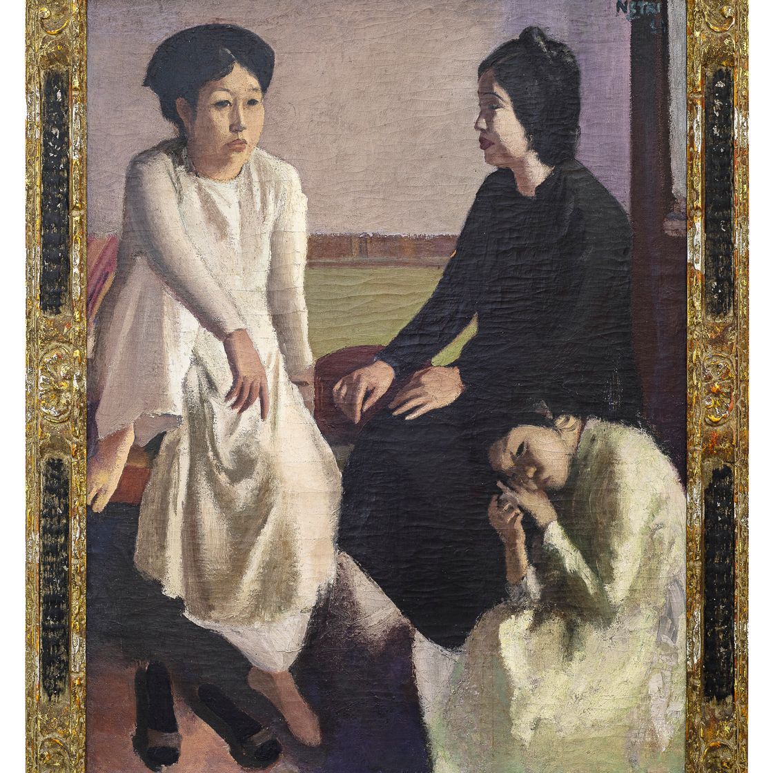 Nguyen Gia Tri — Les trois femmes (Три дамы), изображение 2