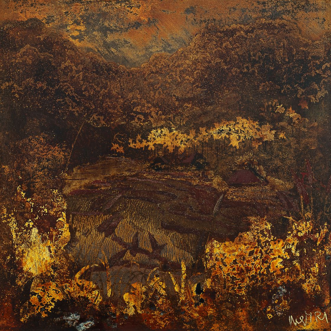 Nguyen Gia Tri — Пейзаж с рисовыми полями (Paysage de Rizières), изображение 1