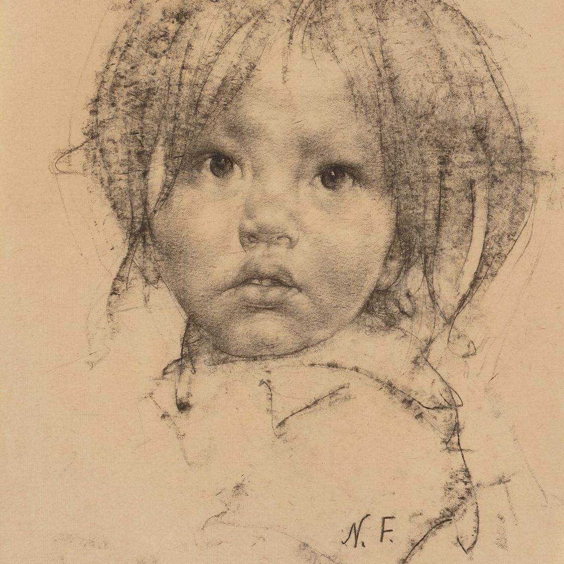 Nicolai Fechin — Индианка с челкой, изображение 1