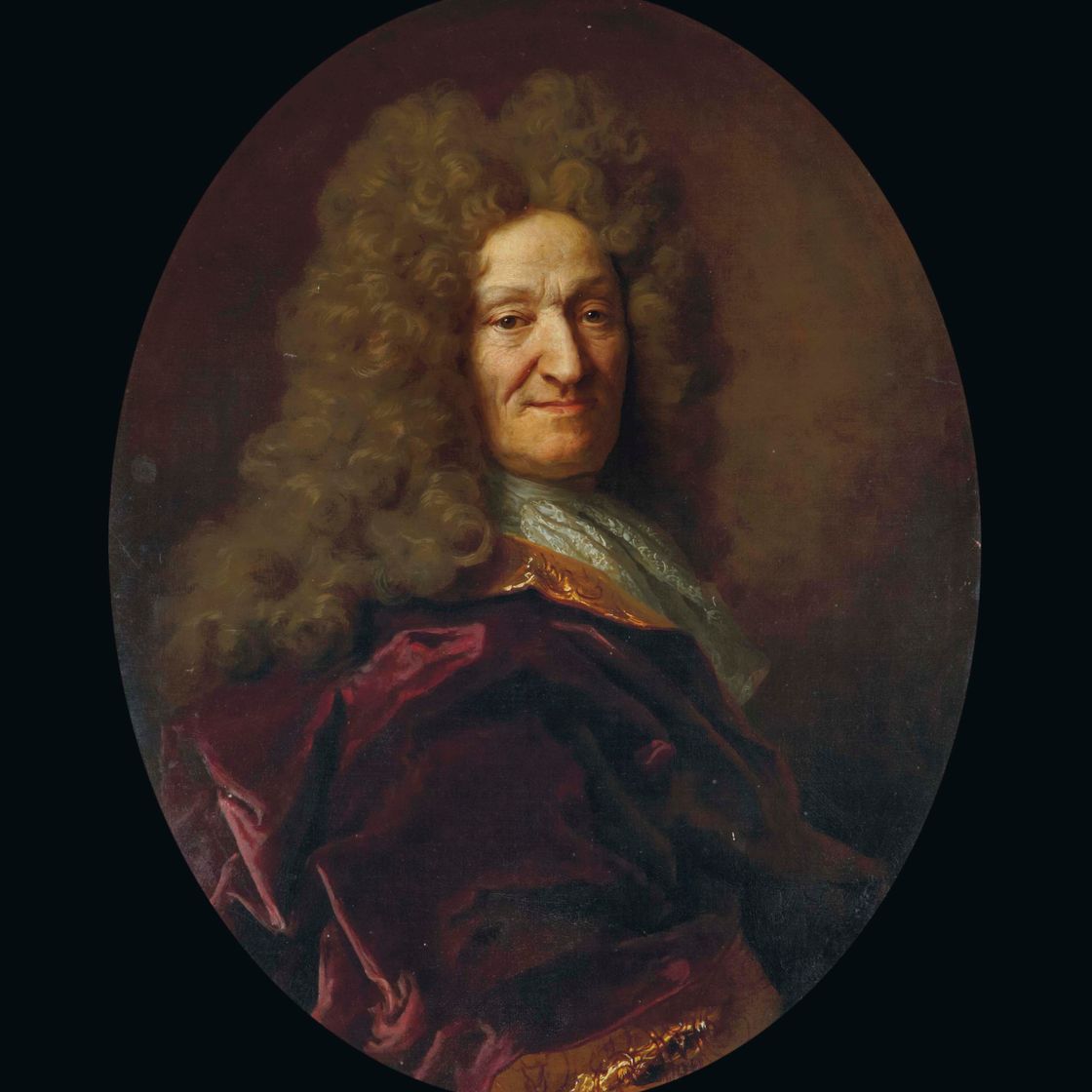 Nicolas de Largillierre — Портрет Жана де Лафонтена, возраст 73 года