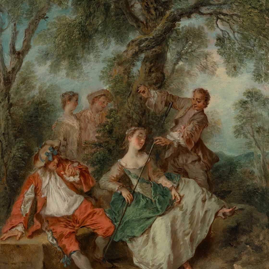 Nicolas Lancret — Ла-бержер-эндорми ("Спящая пастушка"), изображение 1