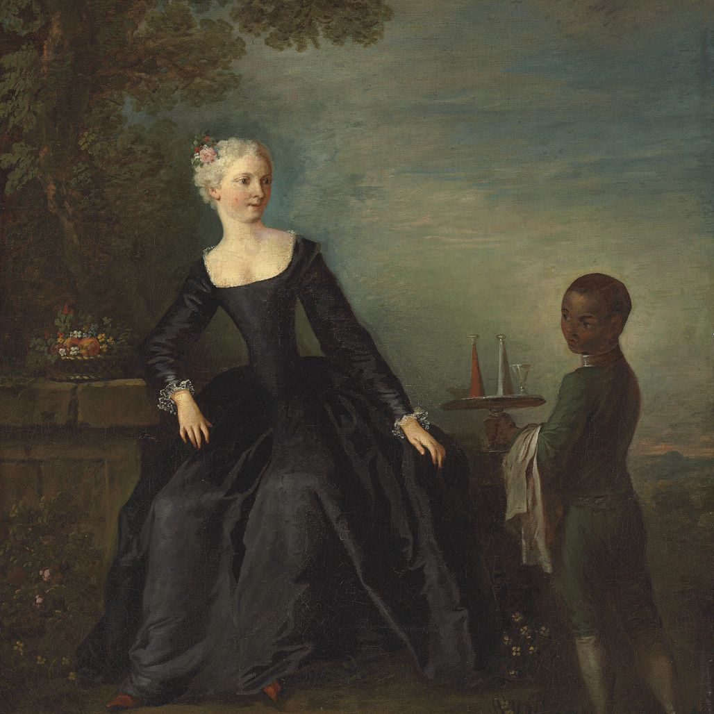Nicolas Lancret — Дама со своим пажом