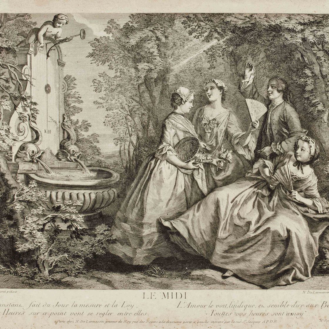 Nicolas Lancret — Апре-динер ; Ле-миди , парк Николя де Лармессина