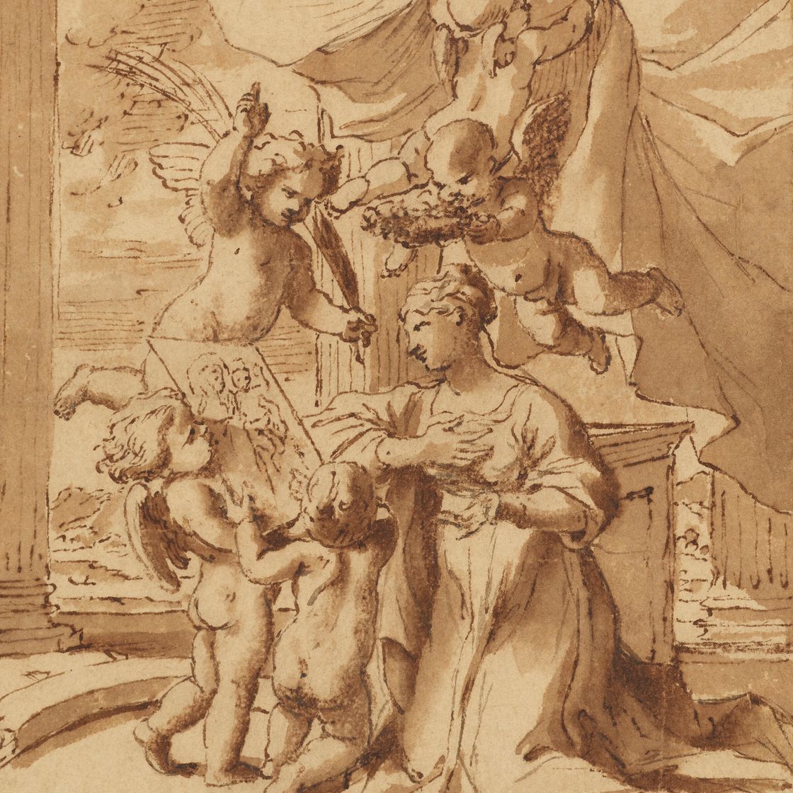 Nicolas Poussin — Обращение Святой Екатерины, изображение 1