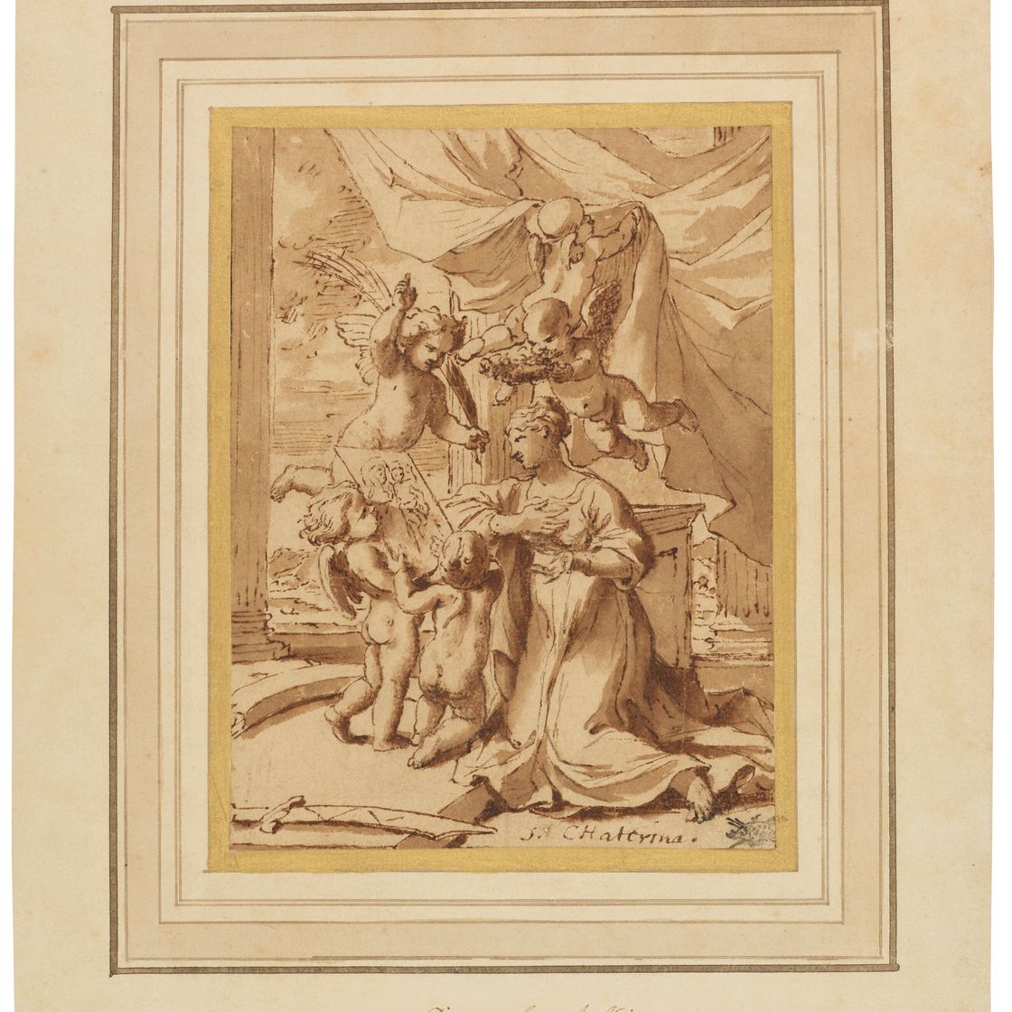 Nicolas Poussin — Обращение Святой Екатерины, изображение 3