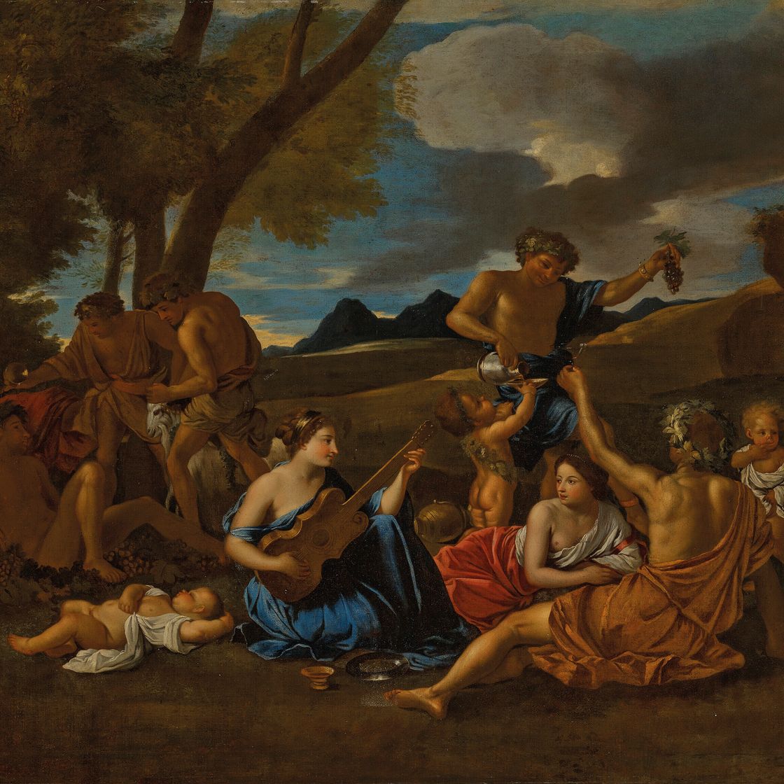 Nicolas Poussin — Вакханалия с гитаристом