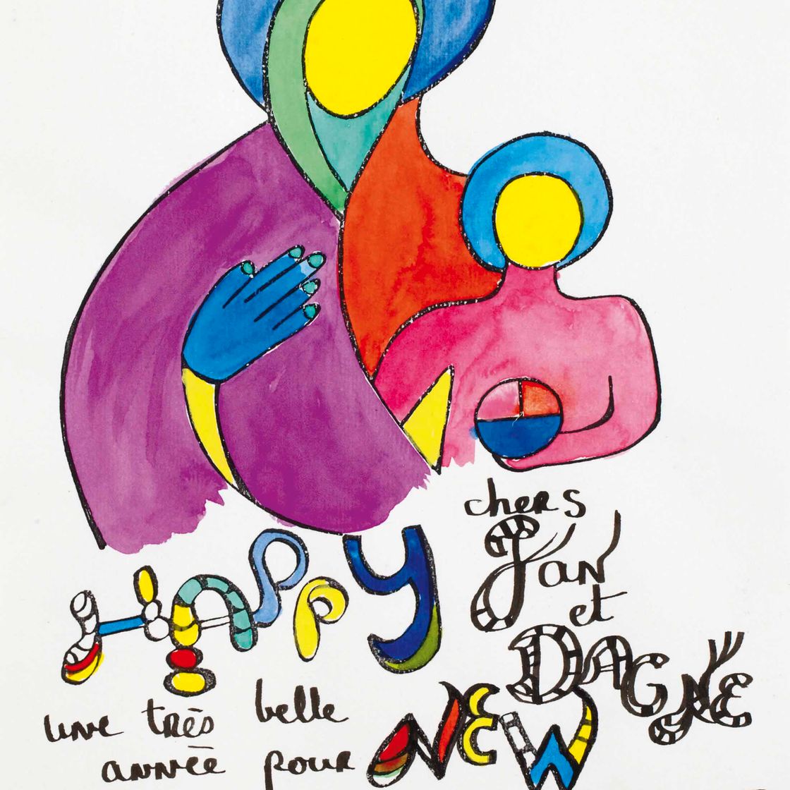 Niki de Saint Phalle — С наступающим новым 1989 годом