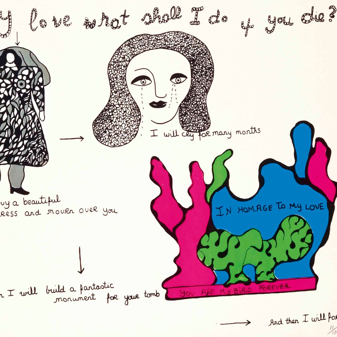 Niki de Saint Phalle — Любовь Моя, Что Мне Делать, если Ты умрешь?