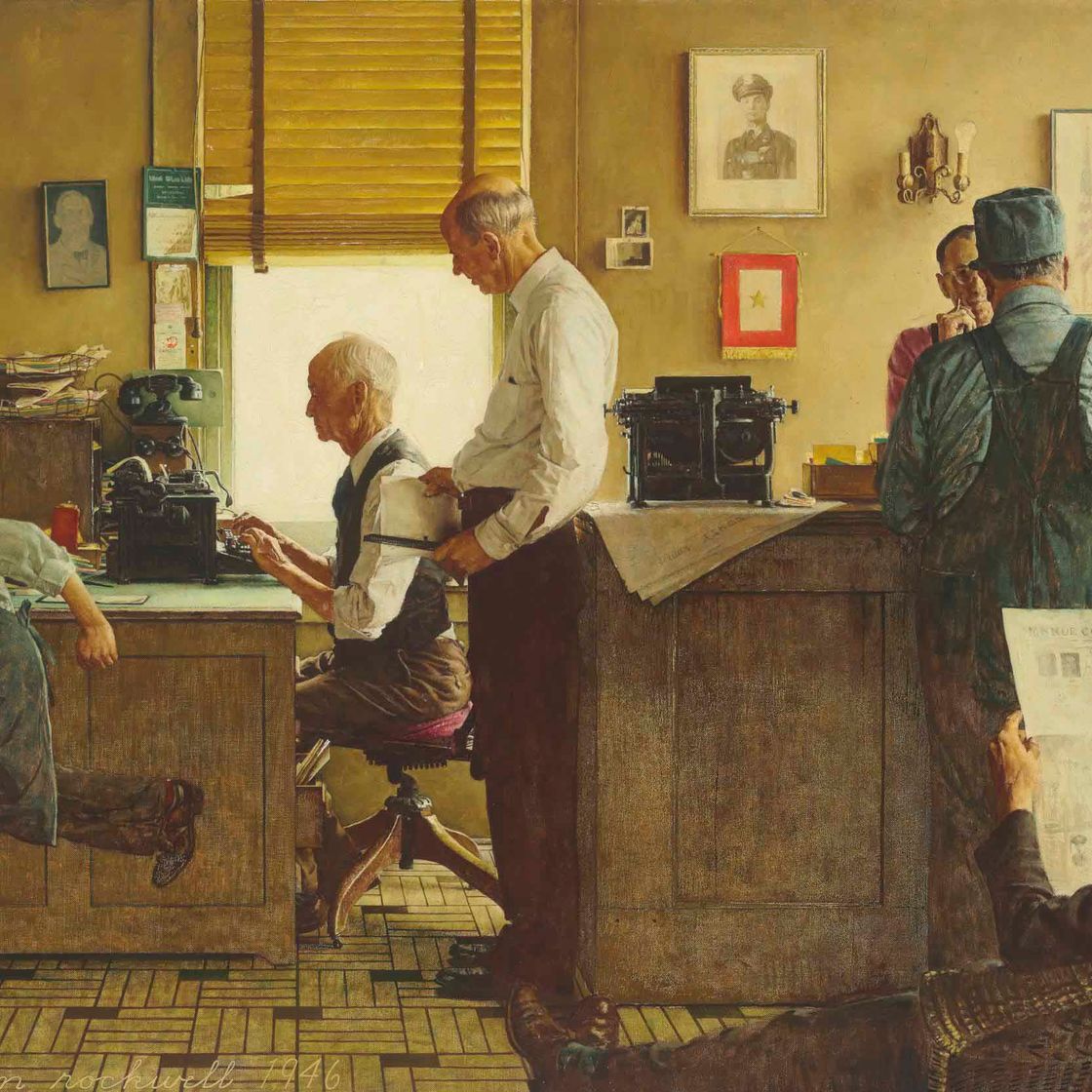 Norman Rockwell — Норман Рокуэлл навещает редактора по стране