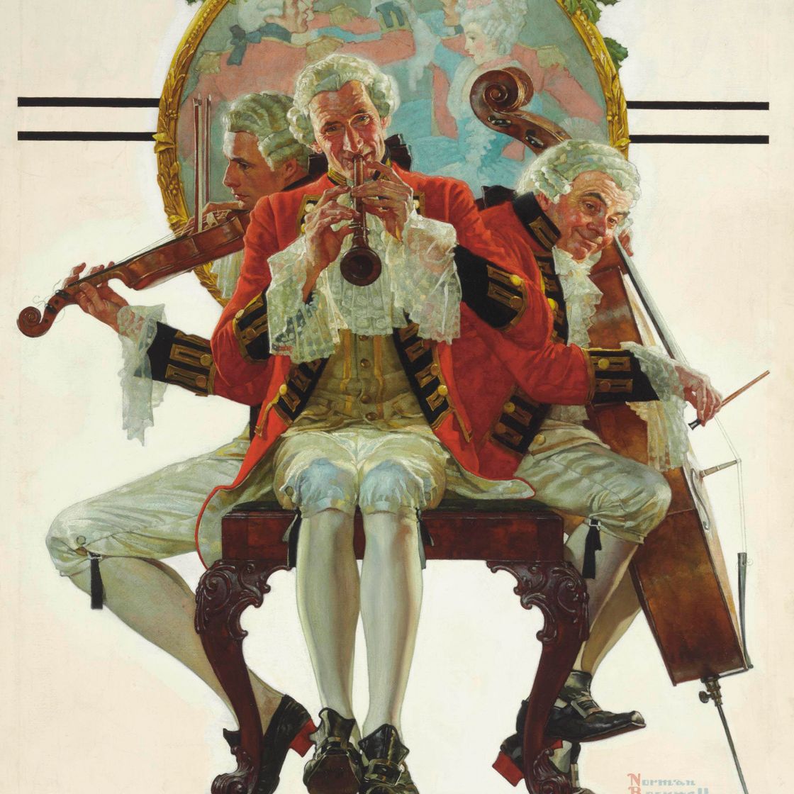 Norman Rockwell — Счастливого Рождества: Концертное трио