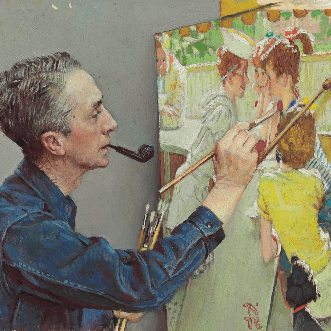 Norman Rockwell — Норман Рокуэлл рисует придурка с содовой