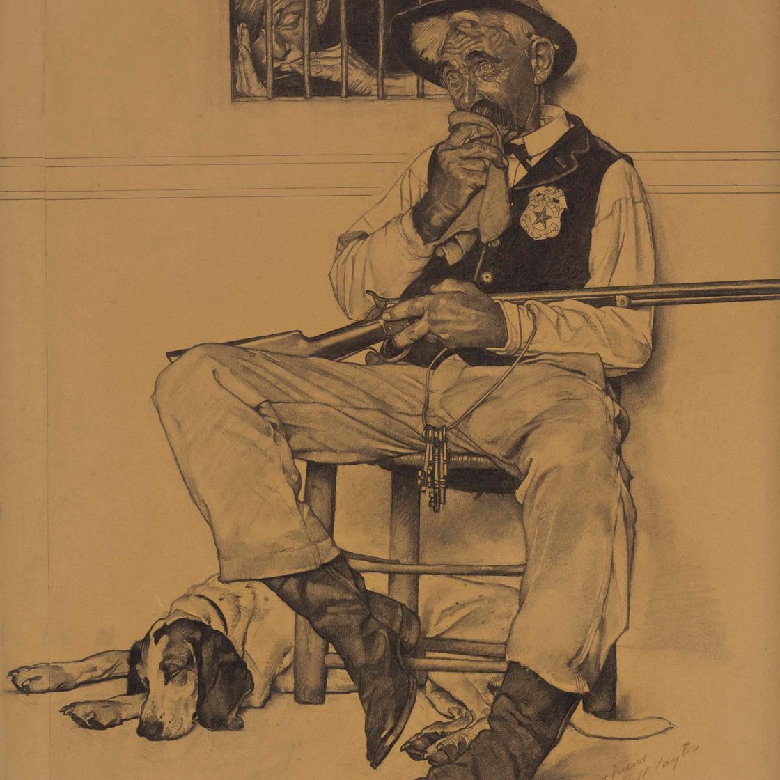 Norman Rockwell — Подготовка к "Музыке присущи чары"