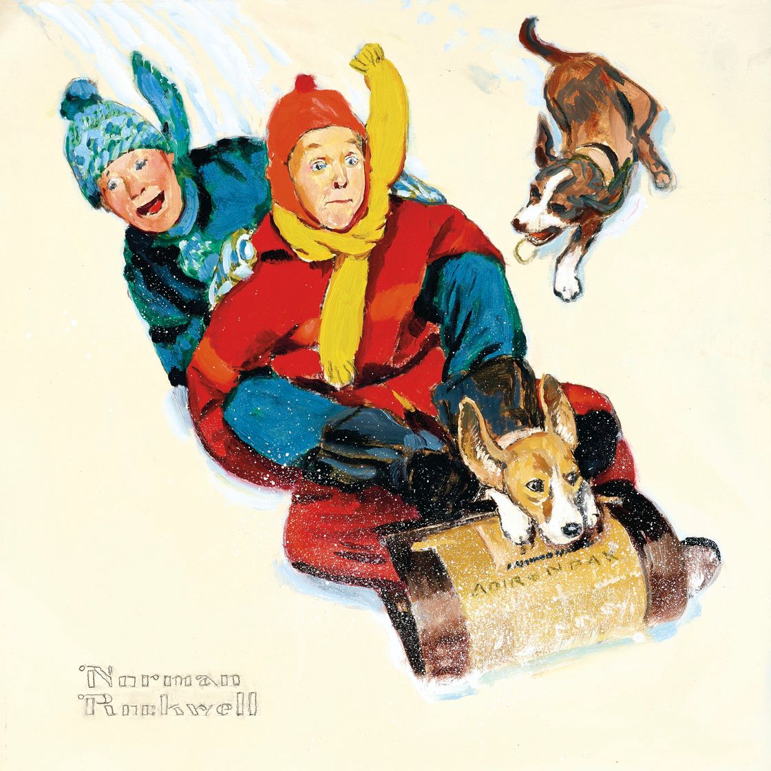 Norman Rockwell — Подготовка к "Зиме в Адирондаке", изображение 1
