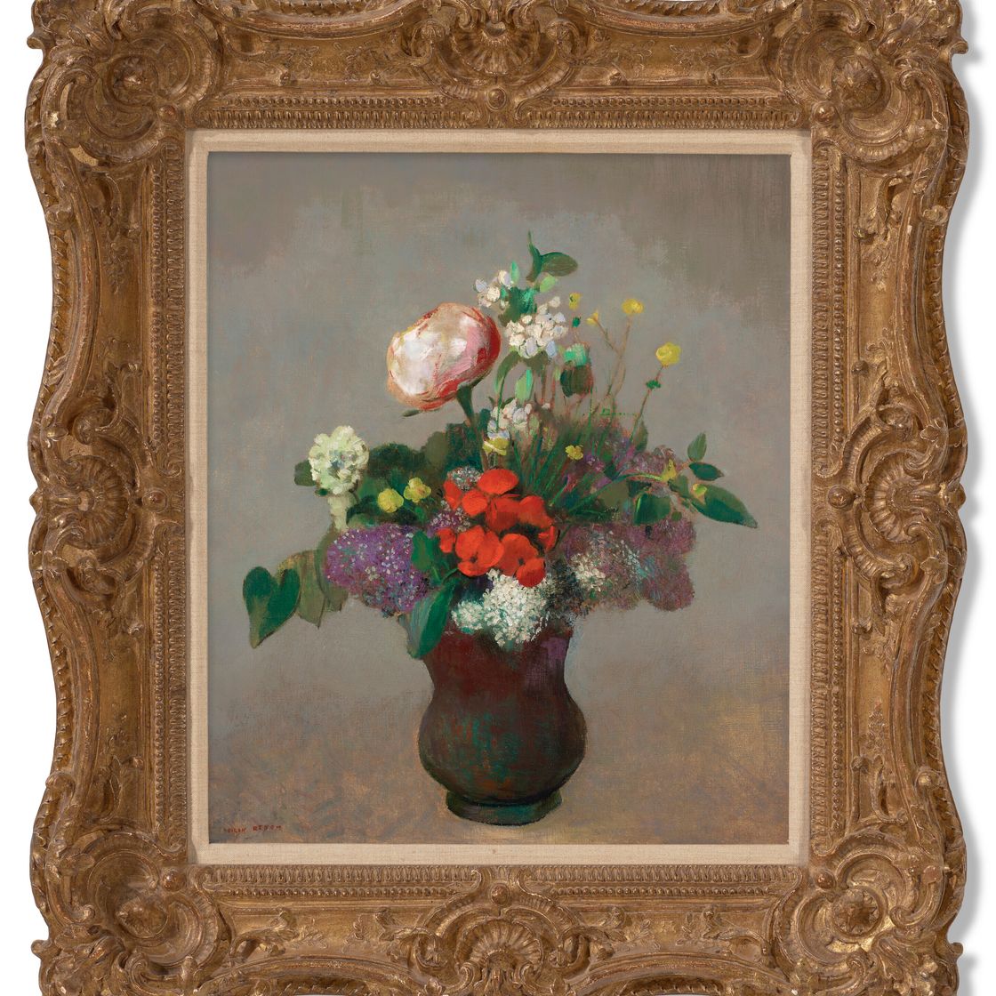 Odilon Redon — Пивуан, гераниум и лила, изображение 2