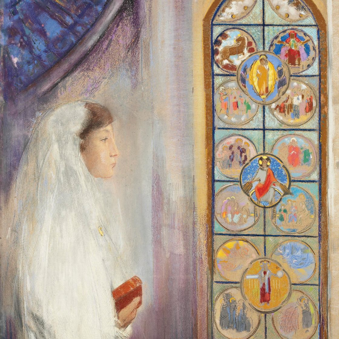 Odilon Redon — Симона Файе в общении