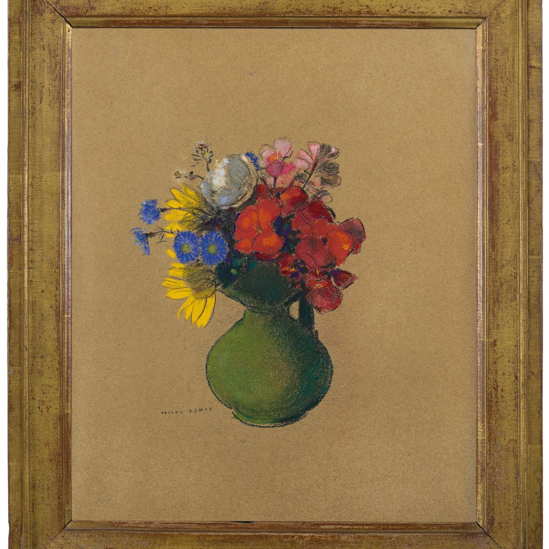 Odilon Redon — Герани и цветы полей, изображение 2