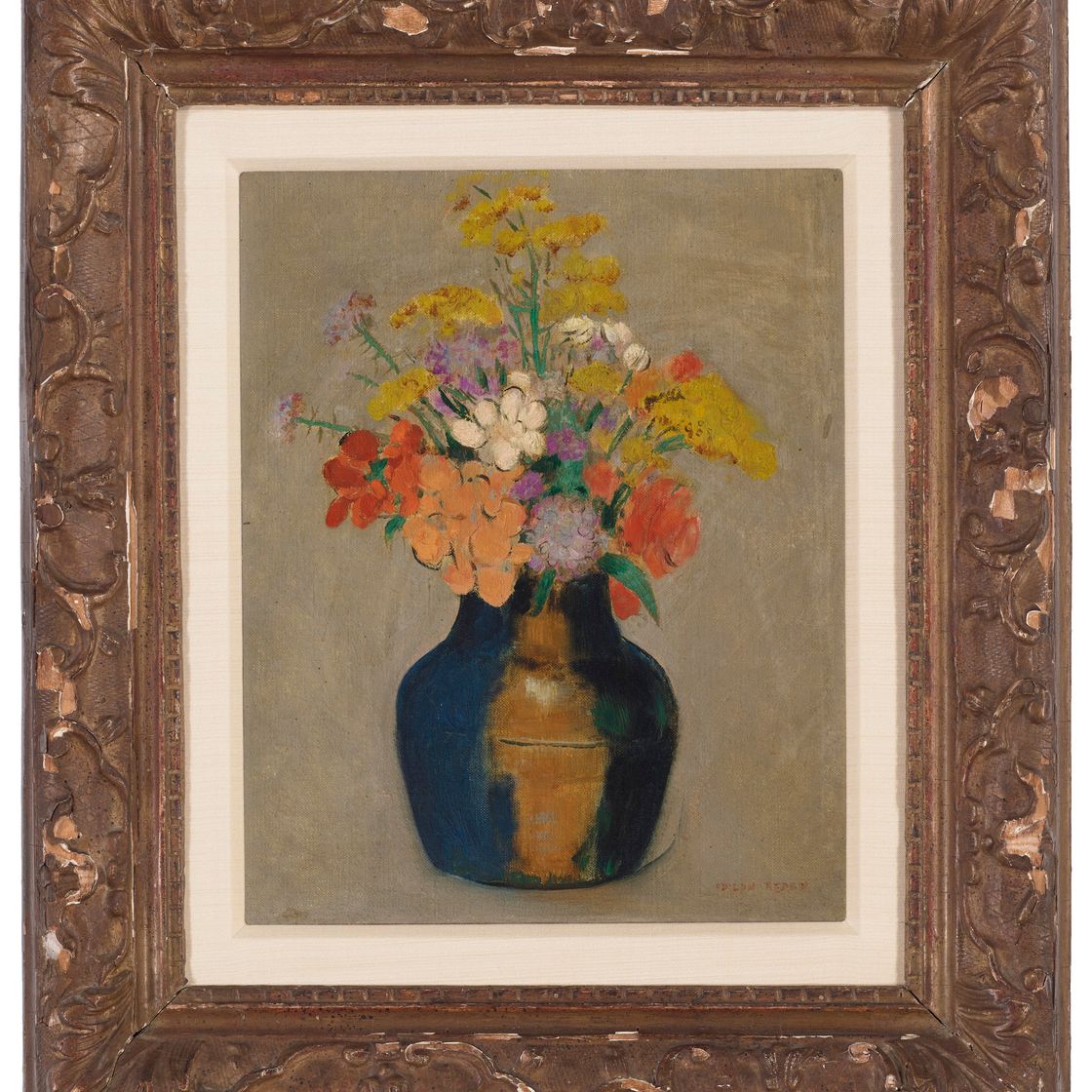 Odilon Redon — Букет цветов в вазе, изображение 2