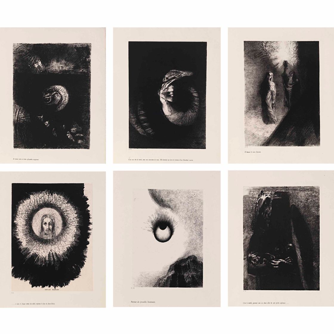Odilon Redon — Шатер Святого Антуана – Текст Гюстава Флобера, изображение 1