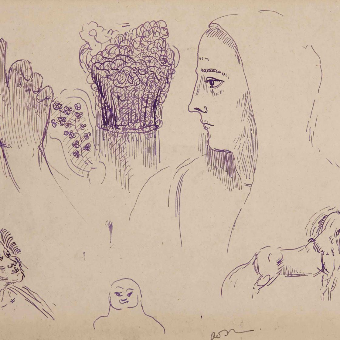 Odilon Redon — ЭТЮДЫ В ПРОФИЛЬ