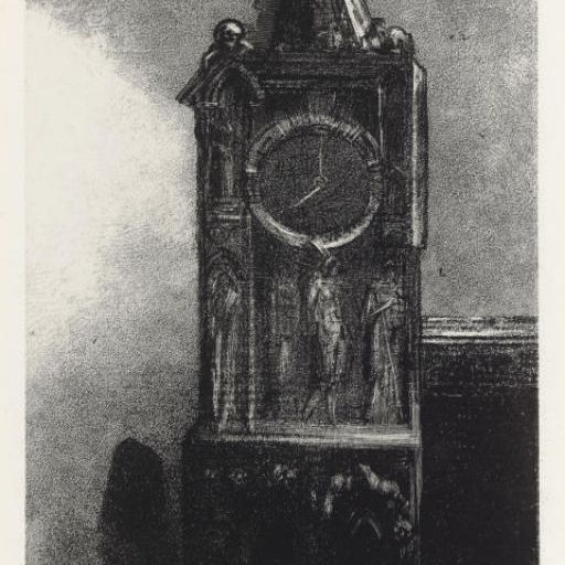 Odilon Redon — Один клош сражается в туре..., из "Юре" (М. 77)