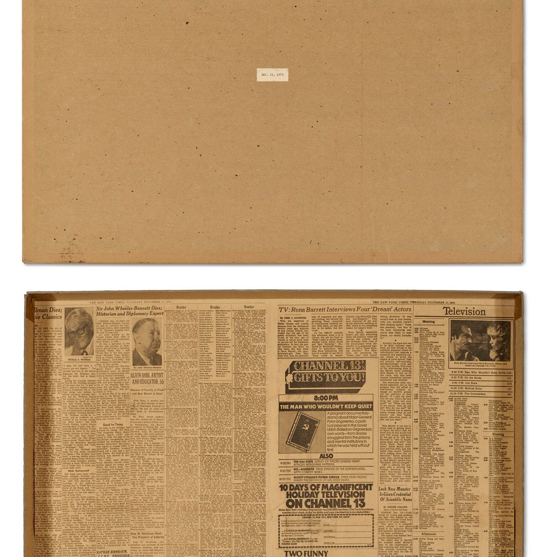 On Kawara — 11 декабря 1975 года, с сегодняшнего дня, 1966-2013, изображение 3