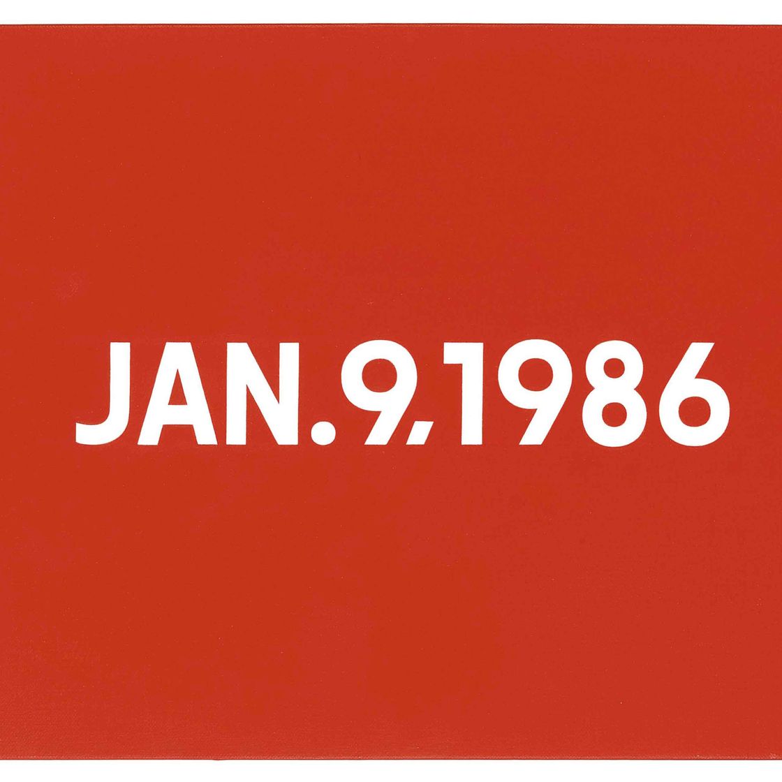 On Kawara — 9 января 1986 года