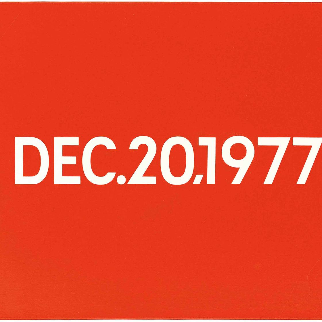 On Kawara — 20 декабря 1977 года
