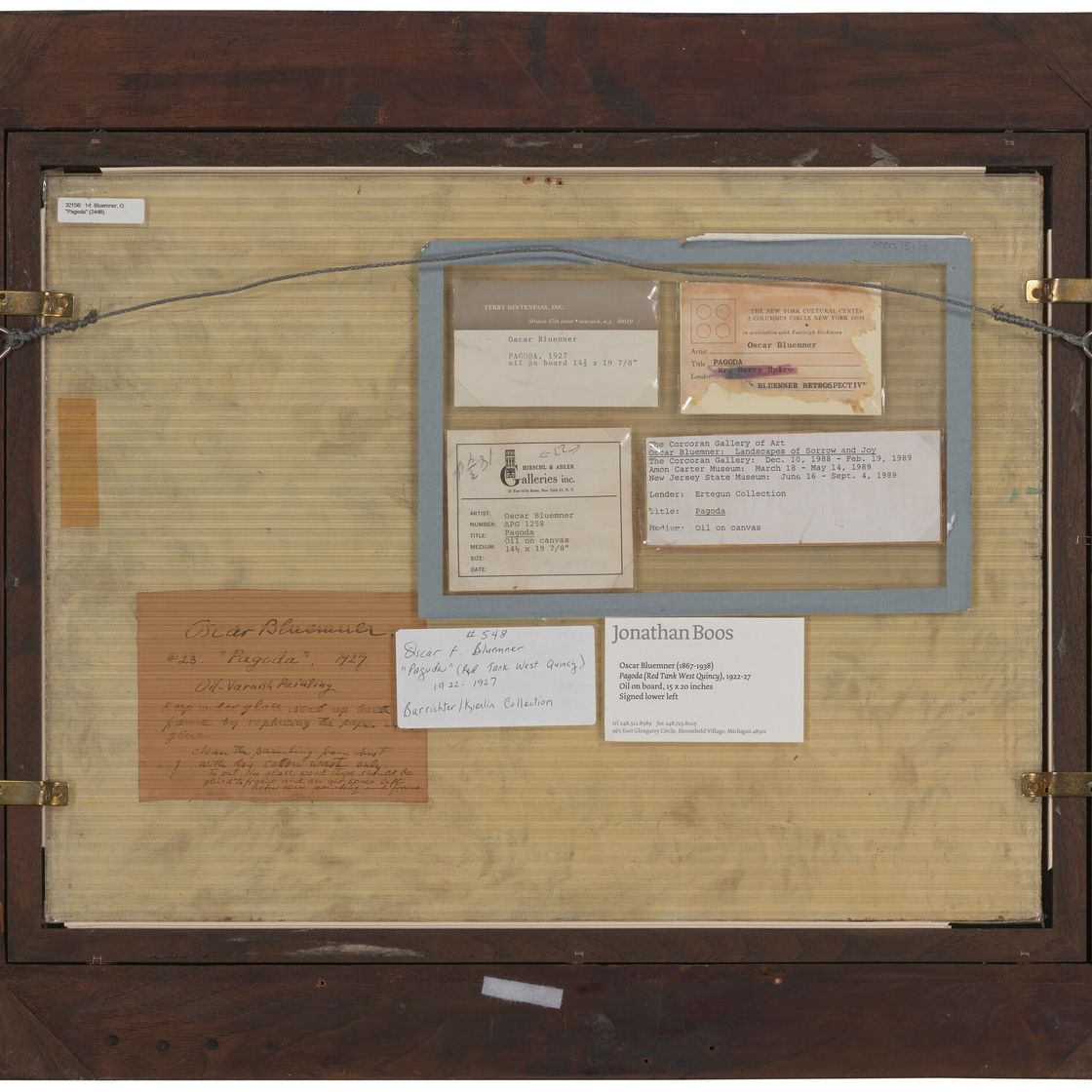 Oscar Florianus Bluemner — Пагода (Красный резервуар в Западном Квинси), изображение 3