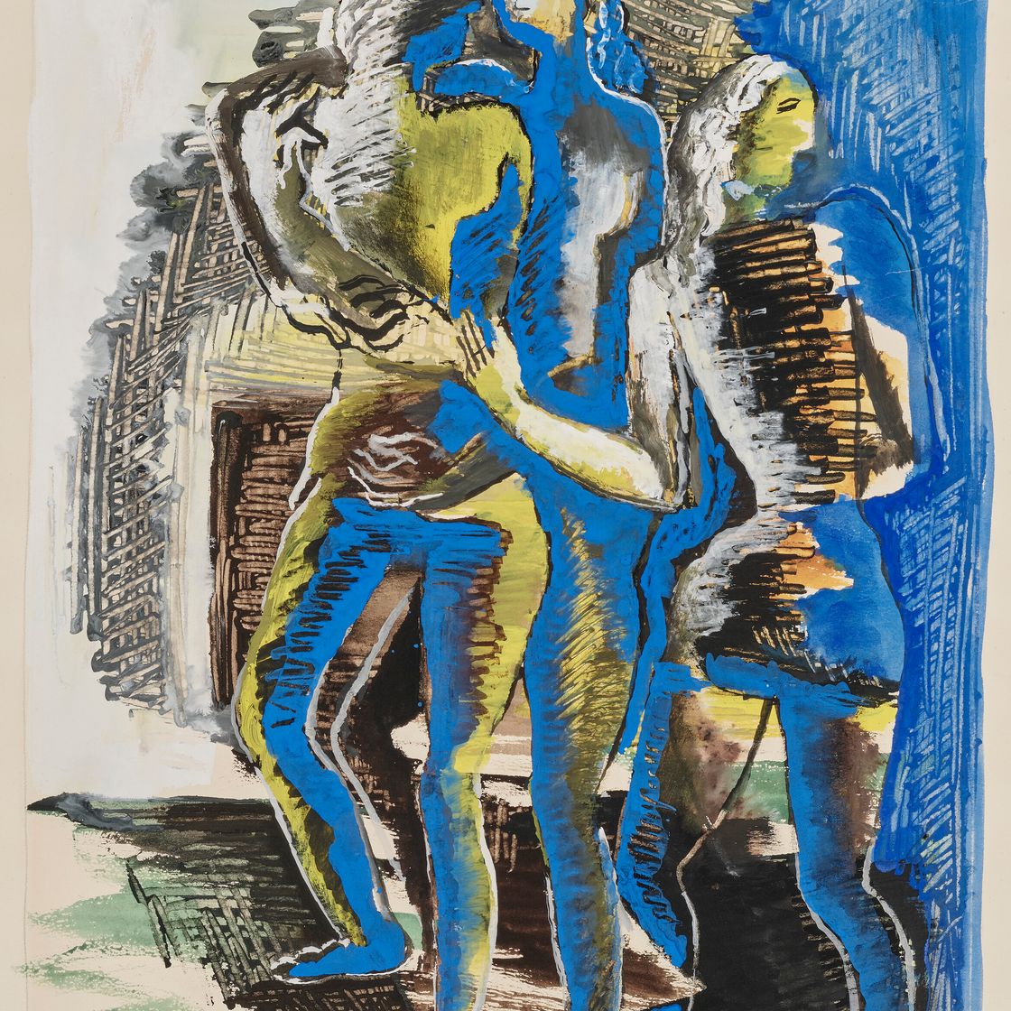 Ossip Zadkine — Грации в танце лунного света, изображение 1