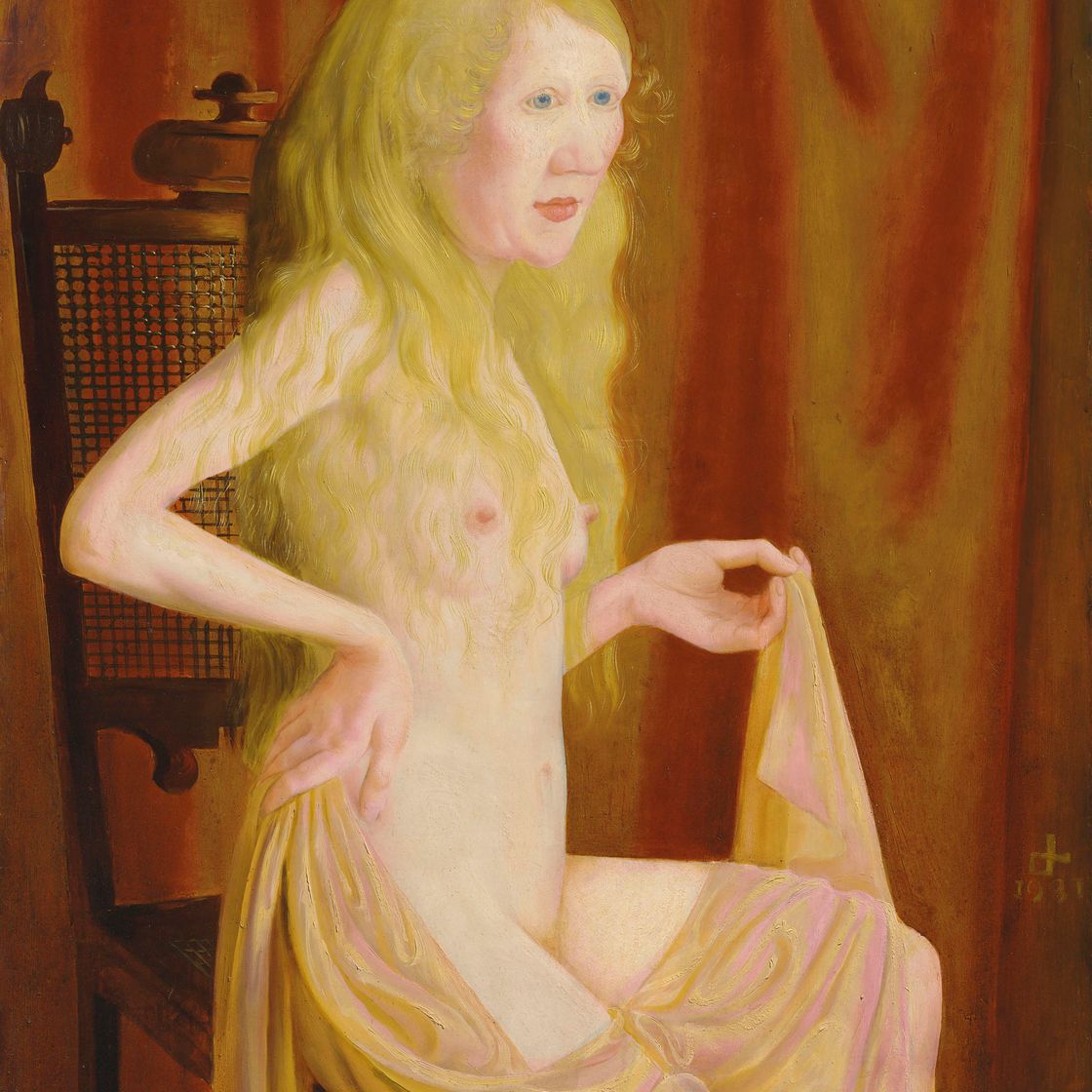 Otto Dix — Сидящий рядом с блондинкой Хаар
