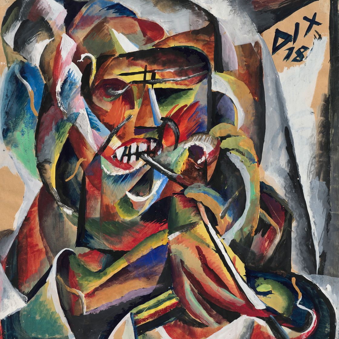 Otto Dix — Солдат с табаком в руке, изображение 1