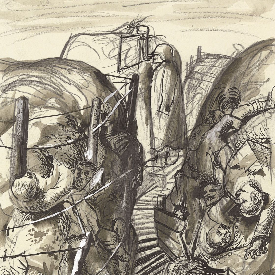 Otto Dix — Почта, фойхт-кальт, учеба для Der Krieg