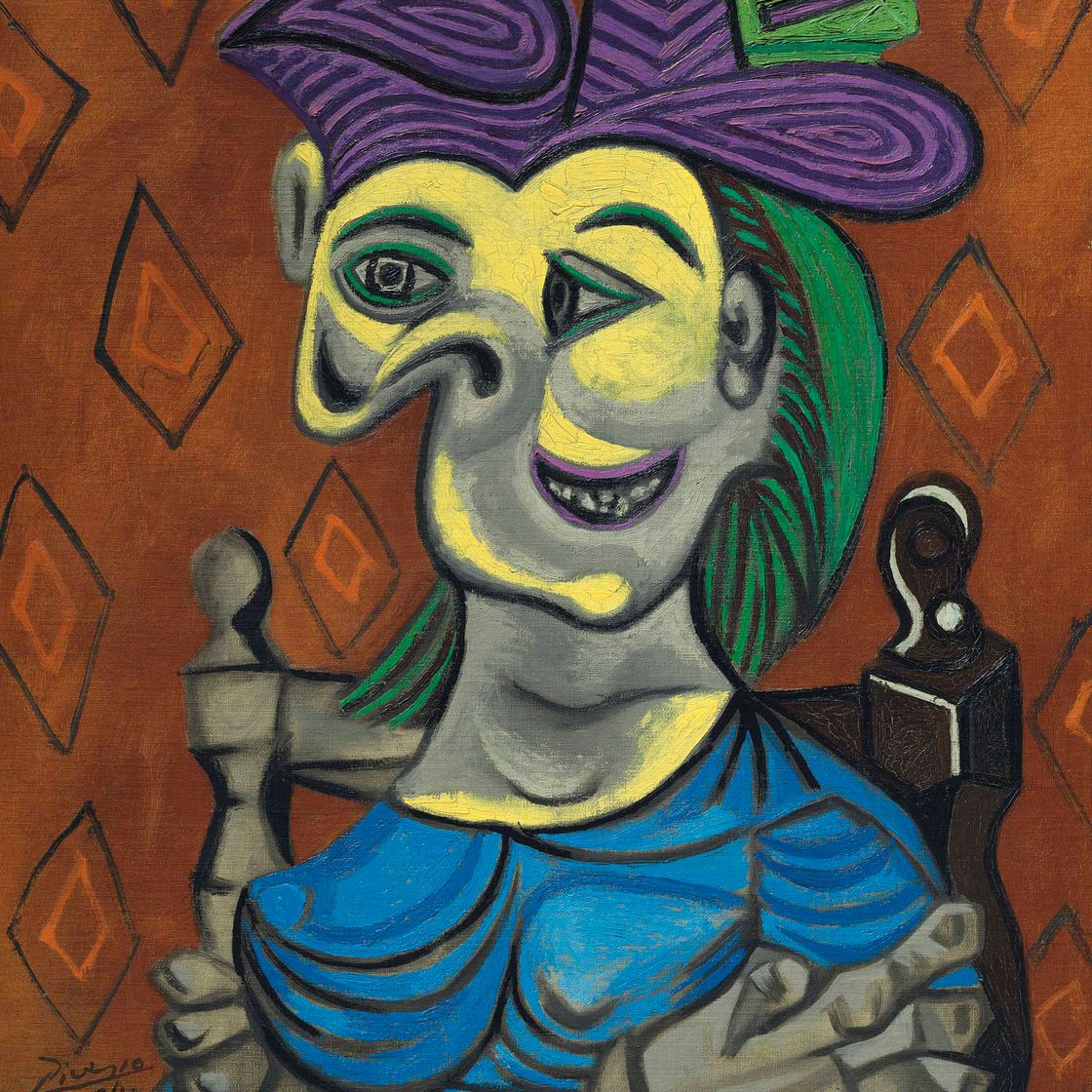 Pablo Picasso — Женская осанка, халат bleue