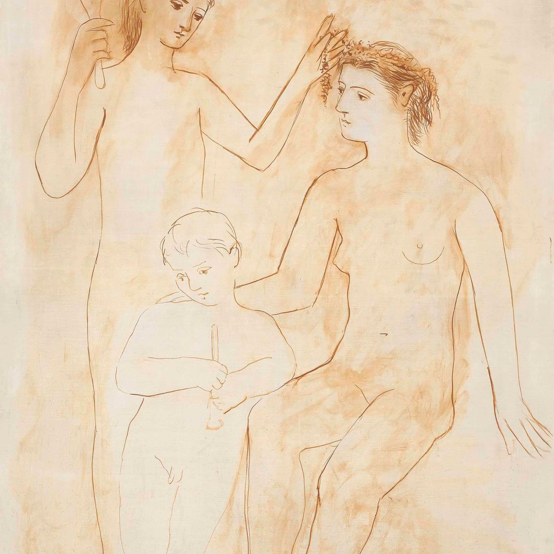 Pablo Picasso — Двое женщин и младенец