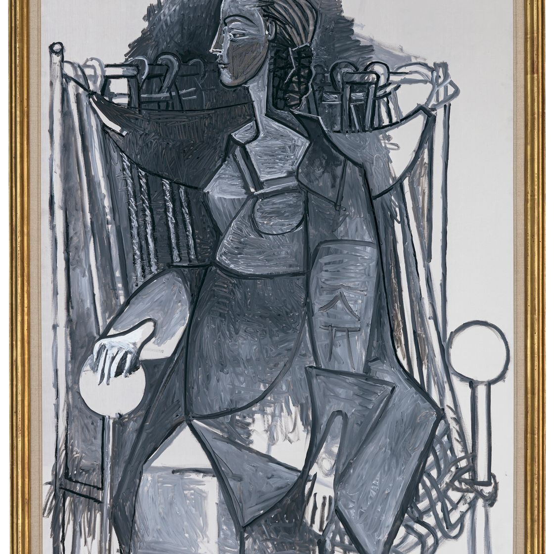 Pablo Picasso — Женская поза в танце без правил, в грисе (Франсуаза), изображение 2