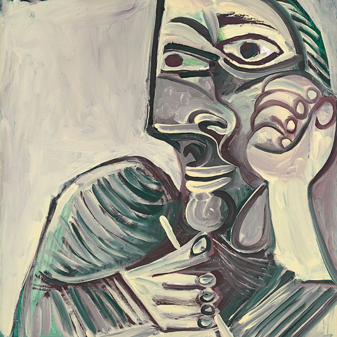 Pablo Picasso — Бюст человека-невидимки (автопортрет)