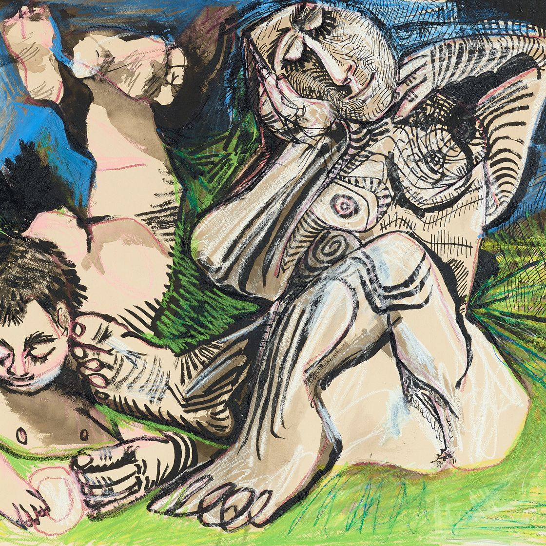 Pablo Picasso — Женщина и молодой парень - это мы, изображение 1