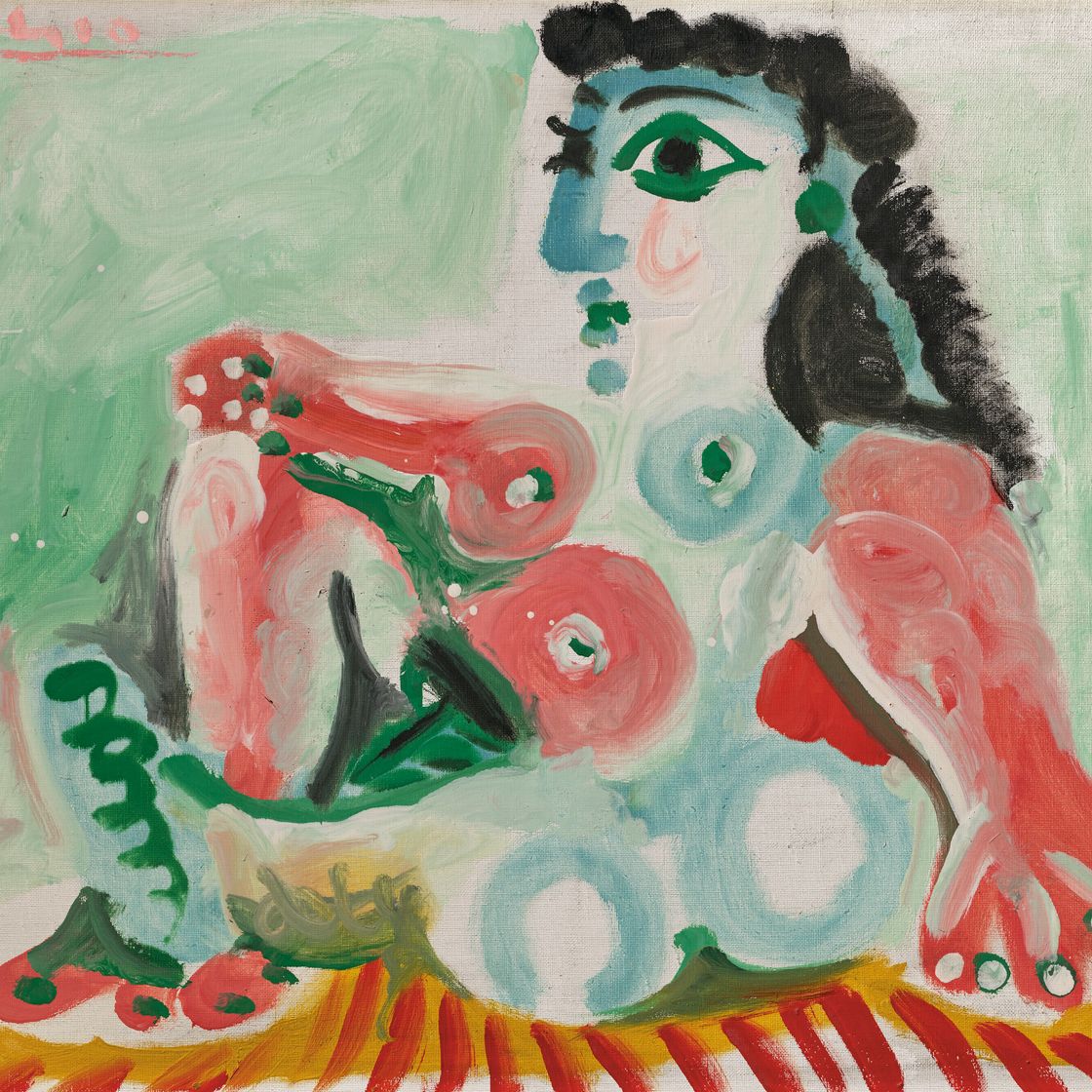 Pablo Picasso — Nu Ассис сюр цапиш ООН Рэй é, изображение 1