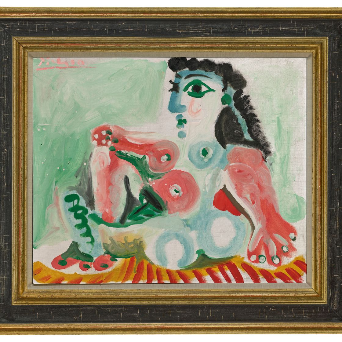 Pablo Picasso — Nu Ассис сюр цапиш ООН Рэй é, изображение 2
