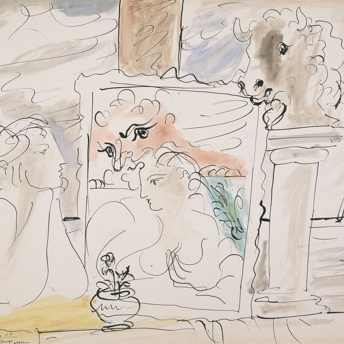Pablo Picasso — Красавица и чудовище (The Beauty and the Beast), изображение 1