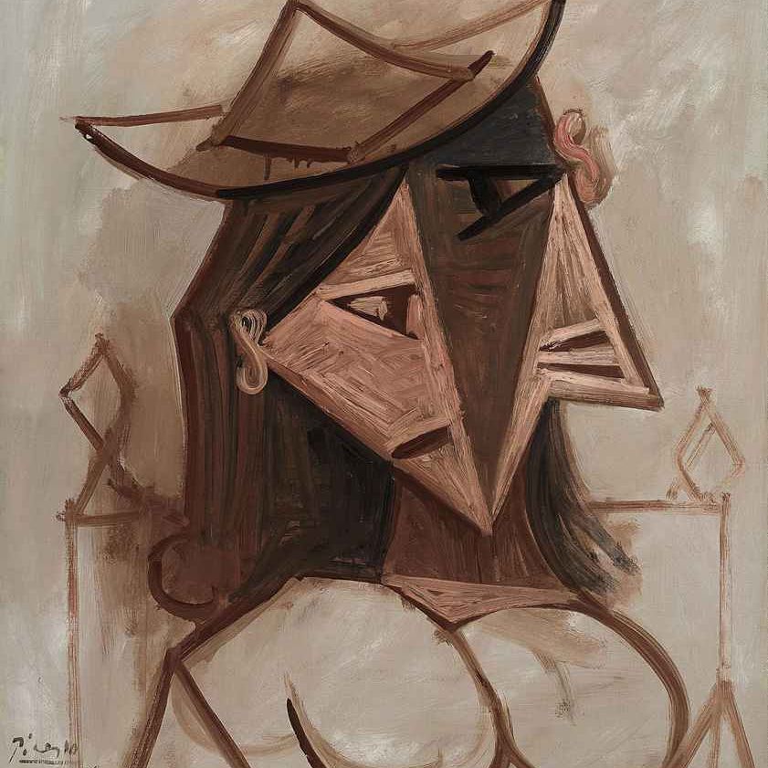 Pablo Picasso — Тет-а-тет с женщиной во главе