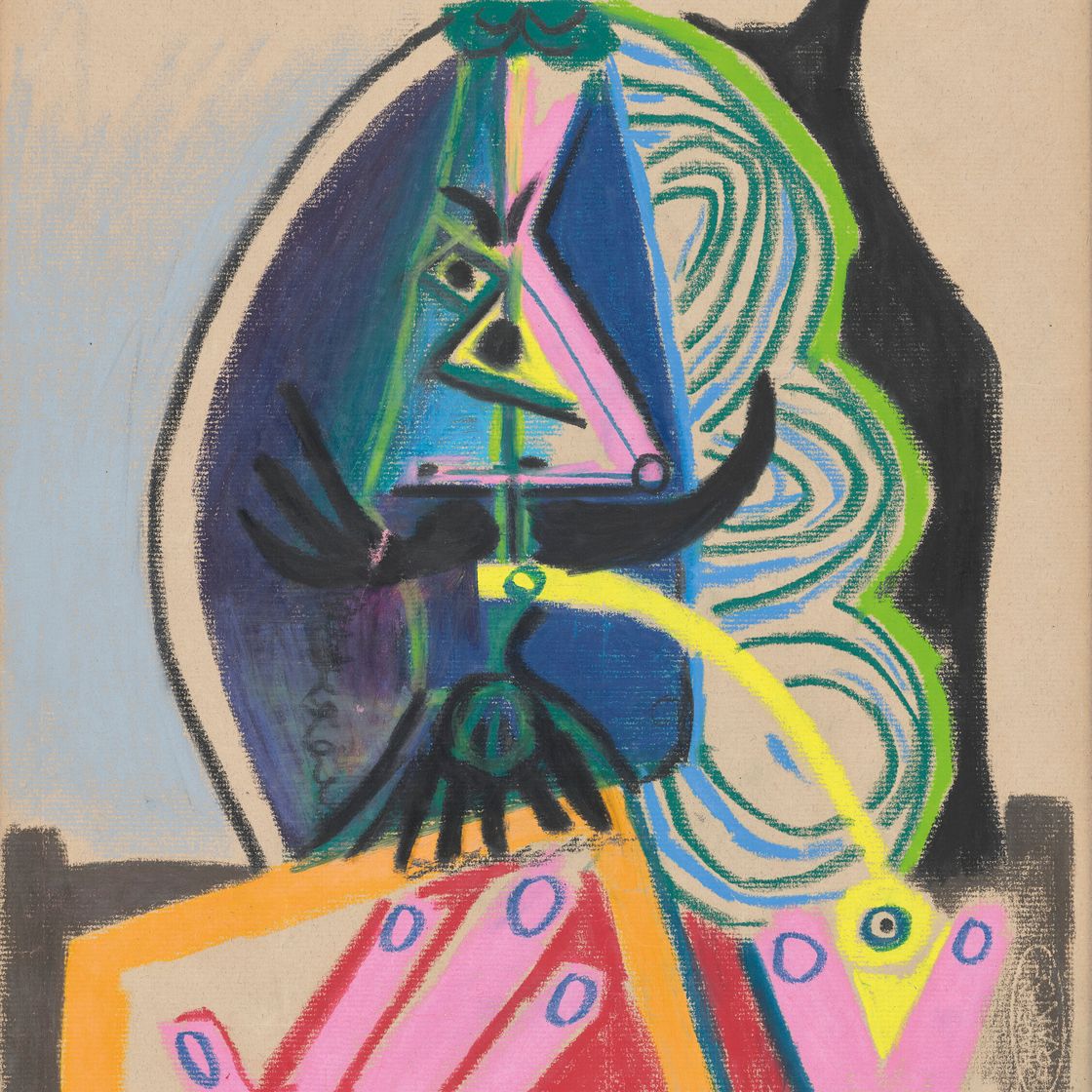 Pablo Picasso — Бюст человека с трубкой, изображение 1
